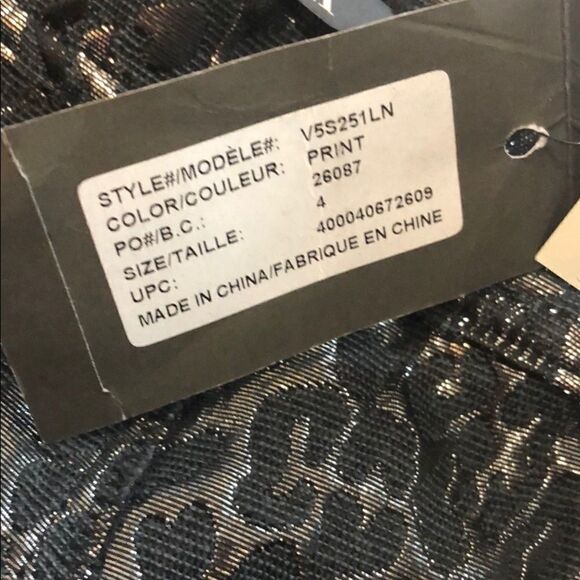 ARMANI exchange metallic animal print shorts sz 4 - Picture 13 of 14